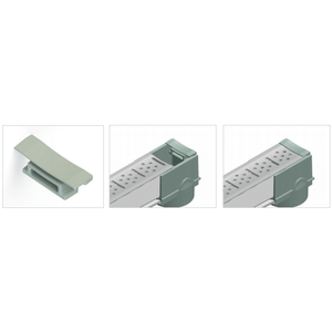 Terminal para Grelha Top 50mm Cinza - TOPMAX