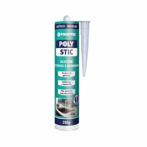 Silicone Cozinhas e Banheiros Polystic 250g Incolor - Pulvitec