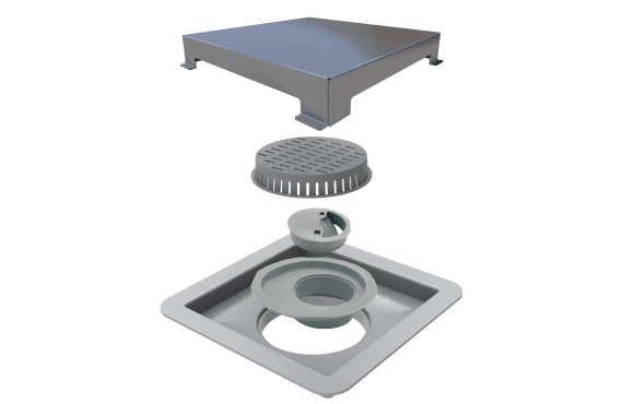 Ralo-Linear-Elleve-Square-15x15cm-Inox---Ralo-Linear
