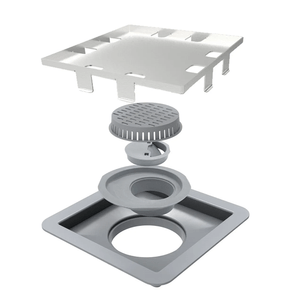 Ralo Linear Tampa Oculta Square 150mm x 150mm Inox - Ralo Linear