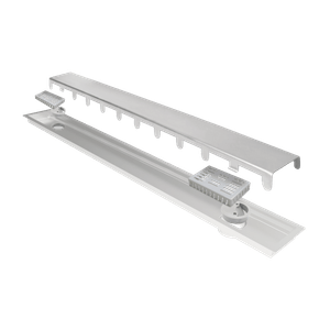 Ralo Linear Tampa Oculta MultiMaster 130cm Inox - Ralo Linear