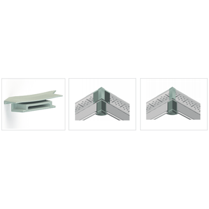 Emenda para Grelha Top 45 100mm Cinza - TOPMAX