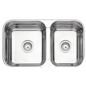 Cuba Dupla para Válvula 412 Retangular Aço Inox Plus 690x407x150mm Polido - Tramontina