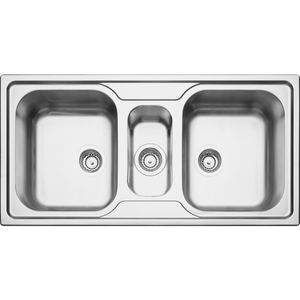 Cuba Dupla para Válvula 412 Retangular Marea 1000x500mm Acetinado - Tramontina