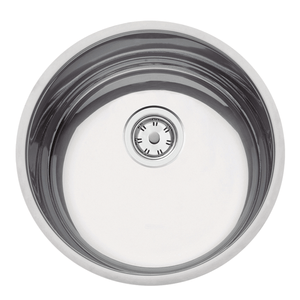 Cuba Simples para Válvula 312 Redondo Aço Inox Luna 35 BL 350x140mm Polido - Tramontina