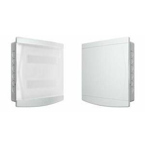 Quadro de Distribuição de Embutir com barramento 18 a 24 Disjuntores Porta Branca - Tigre