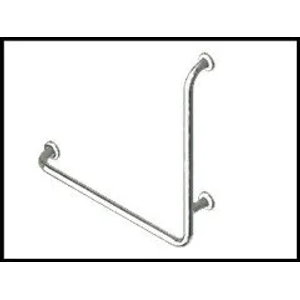 Barra de Apoio Angular L Aço Inox Conforto 70x70cm Polido - UP