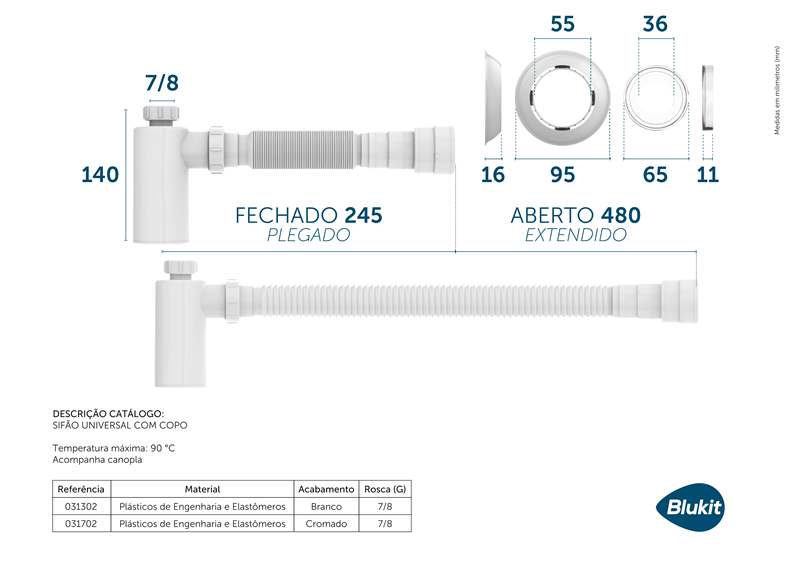 Sifao-para-Lavatorio-com-Copo-PVC-Cromado---Blukit