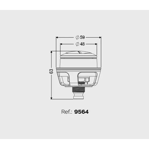 Acionador para Caixa Acoplada Dual Flush Mecânico - Censi
