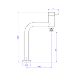 Misturador-para-Cozinha-Monocomando-de-Mesa-Bica-Movel-Link-Black-Matte----2256BLLNKMT----Deca