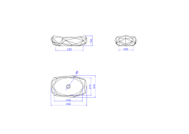 Cuba-de-Apoio-Facetada-Oval-345x565mm-Ebano-Fosco----L109394----Deca
