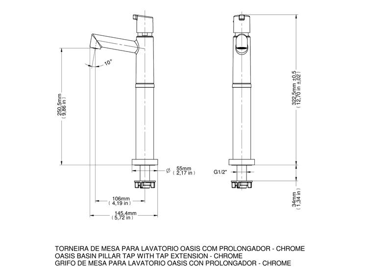 Torneira-para-Lavatorio-de-Mesa-Oasis-Flex-com-Prolongador-Cromado---Docol