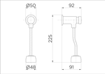 Valvula-para-Mictorio-Pressmatic-Compact-Ciclo-Fixo-Cromado---Docol