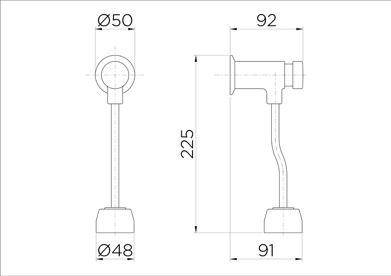 Valvula-para-Mictorio-Pressmatic-Compact-Ciclo-Fixo-Cromado---Docol