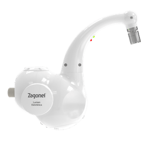 Torneira Elétrica Eletrônica Lumem 5500W 220V Branco - Zagonel