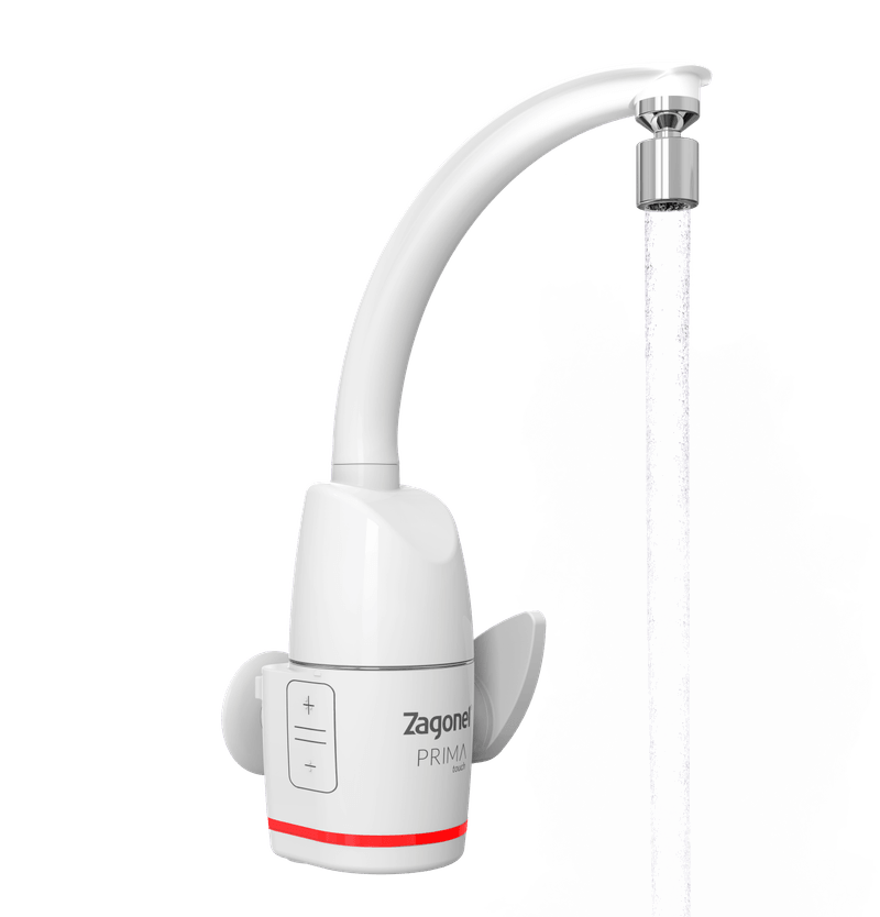 Torneira Eletrica Eletronica Prima 5500W 220V Branco - Zagonel-1.png