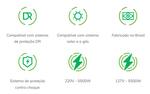 Torneira Eletrica Eletronica Prima 5500W 220V Branco - Zagonel-7.png