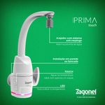 Torneira Eletrica Eletronica Prima 5500W 220V Branco - Zagonel-3.jpg
