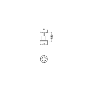 Acabamento para Registro de Pressão Disco 1/2"" até 3/4"" Cromado - (4916CDSCPQ) - Deca