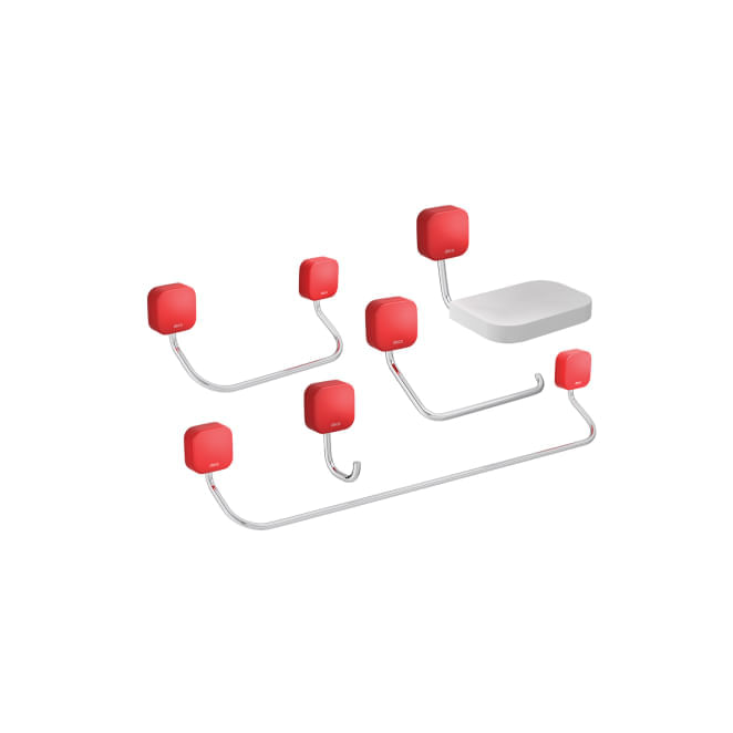 Kit-de-Acessorios-Capinha-de-Silicone-5-Pecas-Pix-Vermelho----2007VER01KD----Deca