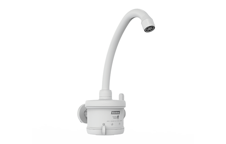 Torneira-para-Cozinha-Eletrica-de-Mesa-Plus-5500w-220v-4T-Branco---Enerbras