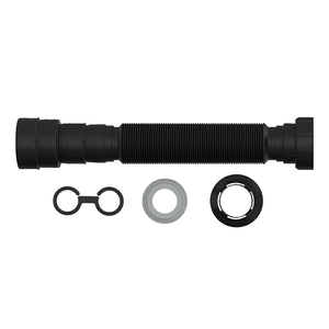 Sifão Multiflex PVC 1 1/2" 40cm Preto - Blukit