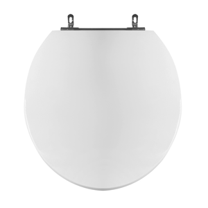 Assento Sanitário Poliester Azalea Standard Carina Flamingo Fiore Sabara Fixação Cromada Branco - Sedile