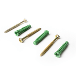 Bucha-Multiuso-com-Parafuso-6mm-com-6-Verde---Preguim