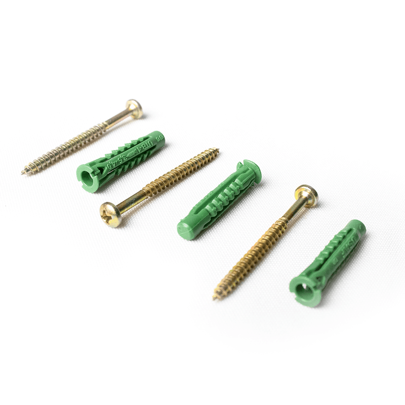 Bucha-Multiuso-com-Parafuso-6mm-com-6-Verde---Preguim