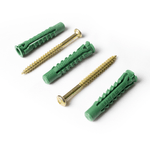 Bucha-Multiuso-com-Parafuso-10mm-com-3-Verde---Preguim