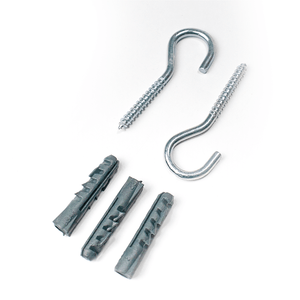 Gancho com Bucha Zincado 6mm com 6 - Preguim