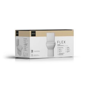 Kit Completo de Bacia com Caixa Acoplada Flex Branco - Deca