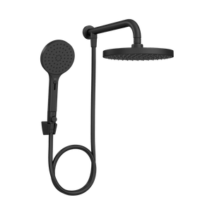Chuveiro com Desviador e Ducha Manual Redondo Flex Max Black Matte - Deca