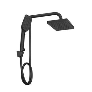 Chuveiro com Desviador e Ducha Manual Retangular Flex Max Black Matte - Deca