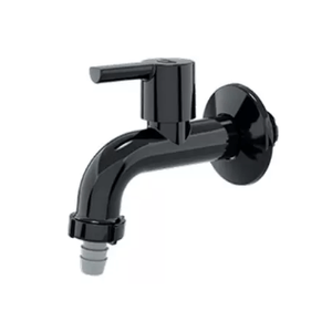 Torneira para Jardim e Tanque MultiUso Curta de Parede Confort Black - Blukit