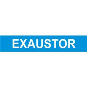 Adesivo para Tubos Identificação Exaustor 55x350mm Azul - Craftmark