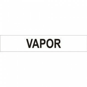 Adesivo para Tubos Identificação Vapor 40x200mm Branco - Craftmark