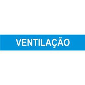 Adesivo para Tubos Identificação Ventilação 55x350mm Azul - Craftmark
