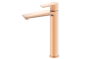 Misturador-para-Lavatorio-Monocomando-Bica-Alta-Flat-Rose-Gold---Janedo