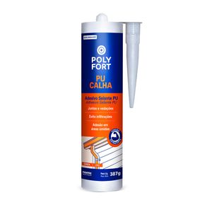 Adesivo PU Calha Polyfort 387g Cinza - Pulvitec