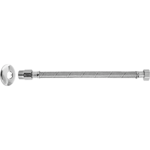 Ligação Flexivel para Água Macho Fêmea 1/2" 30cm Inox - Blukit