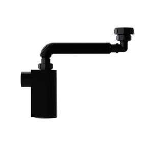 Sifão Tubo Extensivo com Copo de Parede DN38 Preto - Blukit
