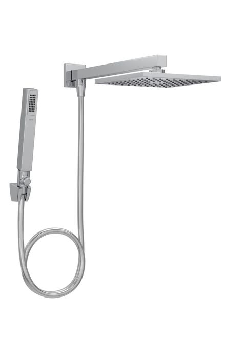 Chuveiro de Parede com Desviador Quadrado Tubo 20cm Cromado - Deca-1.png