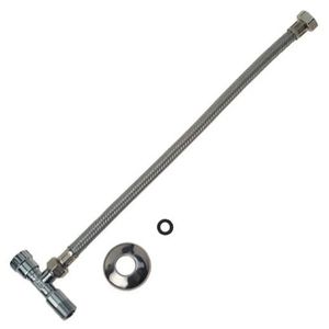 Ligação Flexivel com Registro 1/2" 40cm Cromado - Wog