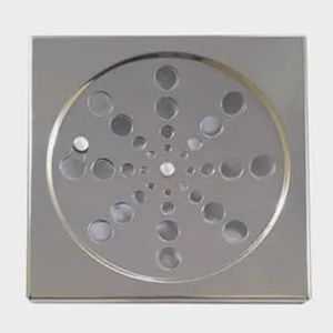 Grelha Sem Caixilho Quadrada Inox 150mm Cromado - CLX