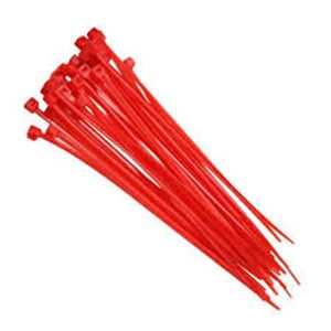 Abraçadeira Nylon Fita Hellerman 390x4,6mm Vermelho - Hellermantyton
