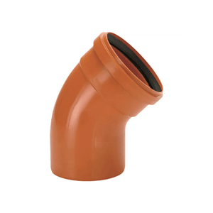 Curva 45 PVC Ocre  - Plastfran