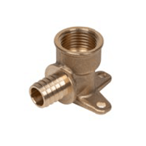 Joelho 90 Base Fixa 3 Pontos Pex 20mm x 1/2" - AVA METAIS