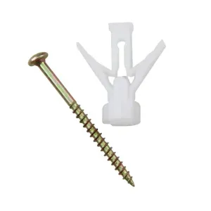 Bucha para Gesso com Parafuso 10mm com 2 Branco - Preguim
