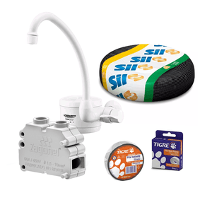 Kit Torneira Elétrica Loren Easy Branco - Lorenzetti